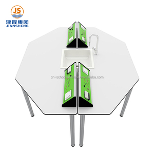 Trường sinh học phòng thí nghiệm bàn làm việc hình lục giác phòng thí nghiệm đồ nội thất phòng thí nghiệm bàn ghế - Product Image 6