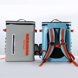 กระเป๋าเก็บความเย็นแบบกันน้ำสำหรับกิจกรรมกลางแจ้ง ทำจาก TPU/PVC ป้องกันการรั่วซึม ซิปนุ่ม สำหรับใส่อาหาร กระป๋อง ไวน์ เหมาะสำหรับปิกนิกและตั้งแคมป์ - Product Image 4