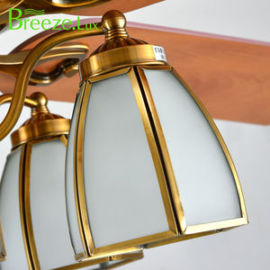 Ventilateur de plafond moderne nordique de 52 pouces à LED avec télécommande Corps en bois électrique à économie d'énergie pour la décoration intérieure en gros - Product Image 5