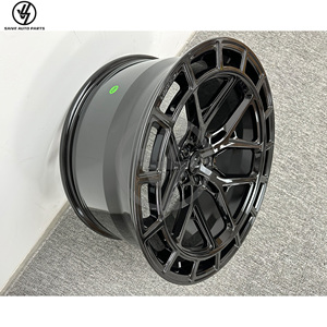 Jantes multi-rayons forgées en alliage d'aluminium pour Audi RS6 C8, finition noir brillant personnalisée, tailles 19-24 pouces, ajustement précis 1:1, neuves - Product Image 4