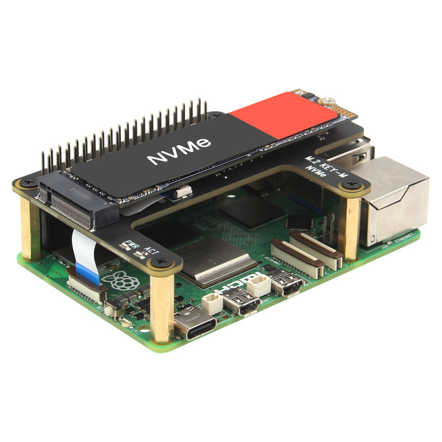 Custom X1015 PCIe to M.2 Key-M NVMe SSD for Raspberry Pi 5