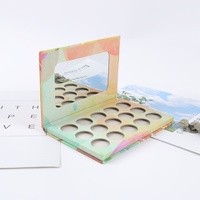 Vente en gros directe de nouvelles boîtes de papier de plateau d'emballage de Palette de fard à paupières vides pour le stockage de distribution de fard à paupières nouveau plateau de stockage de conception