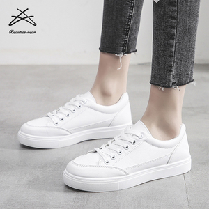 Scarpe da Ginnastica Casual da Donna Primaverili <span class=keywords><strong>Bianche</strong></span> con Lacci in PU, Semplici e Classiche per Ragazze e Sport - Product Image 2