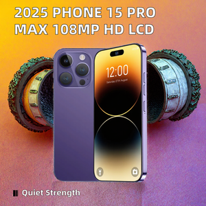2025 Trending Phone 15 Pro MAX Versión global LTE Smartphones 108MP Octa Core CPU Pantalla grande resistente HD LCD desbloqueado - Product Image 2