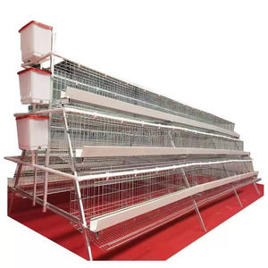 Cage à poules en batterie de type H, 3 à 4 niveaux empilés, avec système de collecte des œufs et des déjections et d'alimentation, capacité 5000-20000 poules - Product Image 1