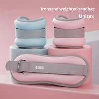 Pesas de Tobillo ZHOYA para Pilates, de Neopreno Rellenas de Arena de Hierro, Bandas Ajustables para Piernas, Ligeras, 0.5kg 1kg, Unisex, para Ejercicios con Peso