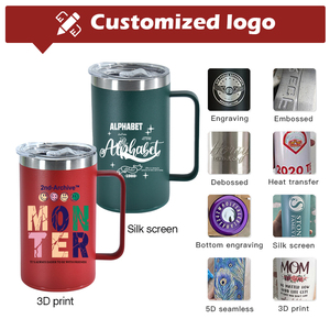 Taza de Café Ecológica de Acero Inoxidable de 14 oz, Recubrimiento en Polvo Sin Plomo, Textura Antideslizante Segura, Regalo Empresarial de 6 a 12 Horas - Product Image 4