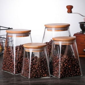 Wholesale Eco-friendly Handmade borosilicate honey glass storage jar