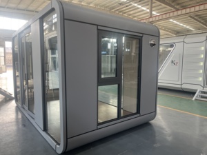 Casa Prefabricada Minimalista con Estructura de Acero, Tipo Apple Pod, Oficina Móvil Portátil para Glamping y Uso en Parques - Product Image 6