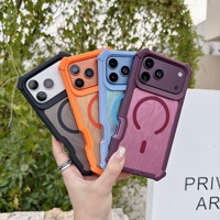 Vente en gros d'usine, étui de téléphone magnétique antichoc 3 en 1 pour iPhone 18 Pro, coque de protection robuste et colorée