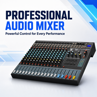 Console de mixage audio 12 canaux EMX12-USB avec 99 effets DSP, égaliseur 7 bandes, USB, Bluetooth et alimentation fantôme 48V pour studio, scène et diffusion en direct