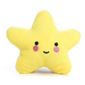 <b>Soft</b> Cotton Plush Dog Chew <b>Toy</b> <b>Stuffed</b> Shape Small Star Interactive Cat Dogs Puppy Squeaky <b>Toys</b> Training Teeth Cleaning - Product Image 4