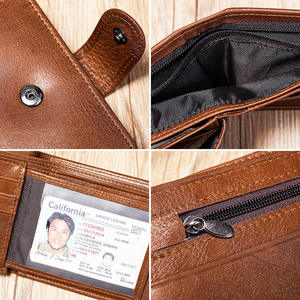 กระเป๋าสตางค์ AndoBag รุ่น Block Short สำหรับผู้ชาย หนังวัวแท้ ใส่เหรียญได้ จุของได้เยอะ กระเป๋าคลัทช์ สไตล์ลำลอง วินเทจ รุ่น 1065 - Product Image 5