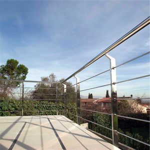 Sistema de Barandilla de Acero Inoxidable para Exteriores, Barandilla Sólida con Barra Horizontal para Terraza - Product Image 3