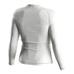 Logo personalizzato uomo donna manica lunga stampato Rash Vest Surf sport Rashguard Shirt Top Upf 50 + Rash Guard