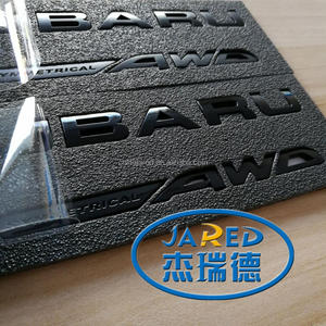 Personalizado al por mayor Abs letras cromo modificado coche japonés con Brz coche emblema pegatina con autoadhesivo - Product Image 4