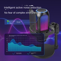 Microphone à condensateur hypercardioïde filaire USB, réponse en fréquence 100Hz-20kHz, haute sensibilité 115dB SPL, 75dB SNR, pour jeux sur ordinateur