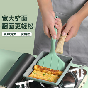 Tamagoyaki Spatula Silicone Wide Non Stick For Pancake Frying Cooking Tool - Product Image 1