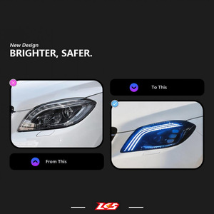 LKS para <span class=keywords><strong>la</strong></span> Generación 2012-2015 de Mercedes ML166. Lentes LED Maybach Modificadas con Triple Ojo de Gato y Efecto de Luz Fluida - Product Image 4