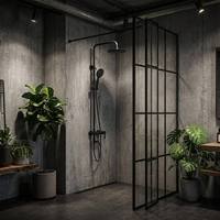 Grifo termostático de latón pulido al por mayor para ducha y bañera, con barra deslizante, válvula de cerámica, monomando, montaje en pared para hotel y hogar