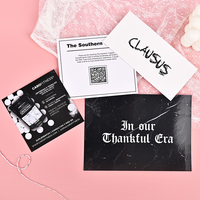 Tarjetas de Agradecimiento Impresas con Tinta de Soya y Logotipo Personalizado a Precio de Fábrica, Guía de Cuidado para Pequeñas Empresas, Tarjetas de Agradecimiento para Compras