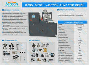 เครื่องทดสอบปั๊มฉีดน้ำมันดีเซล12PSD แท่นทดสอบปั๊มดีเซลอุปกรณ์ทดสอบในห้องปฏิบัติการ12PSB - Product Image 2