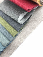 Tissu chenille ignifuge doux et tendance en fil teint Dobby pour textiles de maison, housses de canapé et rideaux de salon
