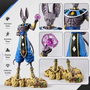 <span class=keywords><strong>Figurine</strong></span> de bureau <span class=keywords><strong>Beerus</strong></span> [Grande taille 30 cm] en PVC écologique, pose debout - Product Image 5