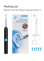 Caméra endoscopique sans fil avec lumière LED et Wi-Fi - Outil de nettoyage rechargeable pour le nettoyage des oreilles