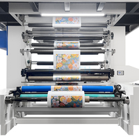 Máquina de Impresión Flexográfica de Impresión Central de Alta Precisión de 4 Colores para Películas Plásticas y Empaques Flexibles