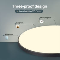 Lámpara de Techo LED Redonda Moderna para Interiores, Diseño Minimalista, Superbrillante, de Superficie, 30W 54W 96W, para Sala de Estar