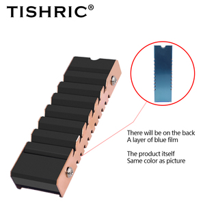Кулер TISHRIC S80-T для <span class=keywords><strong>M</strong></span>.2 2280 SSD, медный радиатор с высокой эффективностью отвода тепла для игровых ПК, офисных и настольных компьютеров DIY - Product Image 1