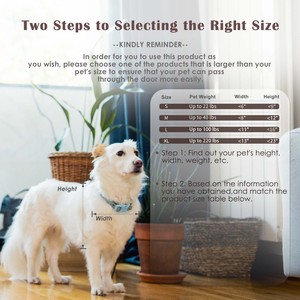 <span class=keywords><strong>Porte</strong></span> pour animaux <span class=keywords><strong>de</strong></span> compagnie en fer rectangulaire classique à double rabat magnétique verrouillable et durable avec cadre intérieur pour chats et chiens, utilisation en extérieur - Product Image 2