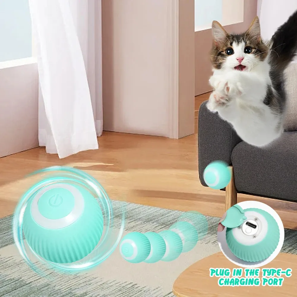 Gravity Intelligent interactive Ball Pet Toy High Quality Electric Automatic Bite-Resistant Rolling Smart Cat Toys Ball
