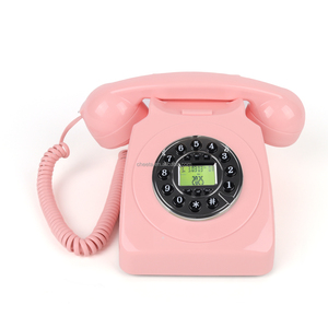 <span class=keywords><strong>Téléphone</strong></span> <span class=keywords><strong>fixe</strong></span> rétro en ABS neuf avec identification de l'appelant, <span class=keywords><strong>téléphone</strong></span> analogique filaire pour chambre d'hôtel - Product Image 2