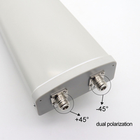 Antena Sectorial Arronna WiFi 2.4GHz 4G/LTE MIMO de Alta Potencia, Punto a Multipunto, Inalámbrica, Largo Alcance, Uso Industrial en Exteriores