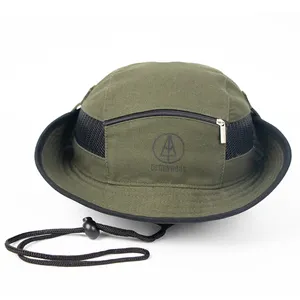 Outdoor Summer Boonie Basic Hunting Fishing Cap Unisex 100% Cotton Bucket Hat