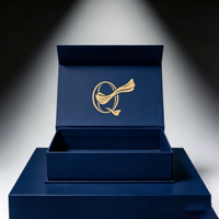 Boîte cadeau magnétique personnalisée recyclable pour ensemble de soins de la peau, emballage en papier rigide, fermeture magnétique, ruban, laminage mat, éponge