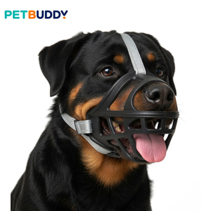 Muselière pour chien PETBUDDY, réglable, respirante, en plastique, avec boucle réfléchissante, pour grandes races, style classique - Product Image 1