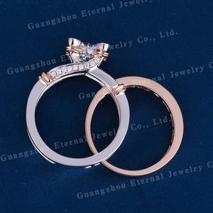 Bague de fiançailles en or massif IGI HPHT <span class=keywords><strong>CVDS</strong></span> avec diamant de laboratoire personnalisé 1CT - 3CT coupe ronde 10K 14K 18K - Product Image 4