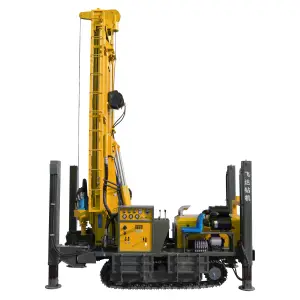 800m 1000m crawler drilling rig water well drilling rig machine driven by diesel engine with 800m drilling depth pneumatic DTH