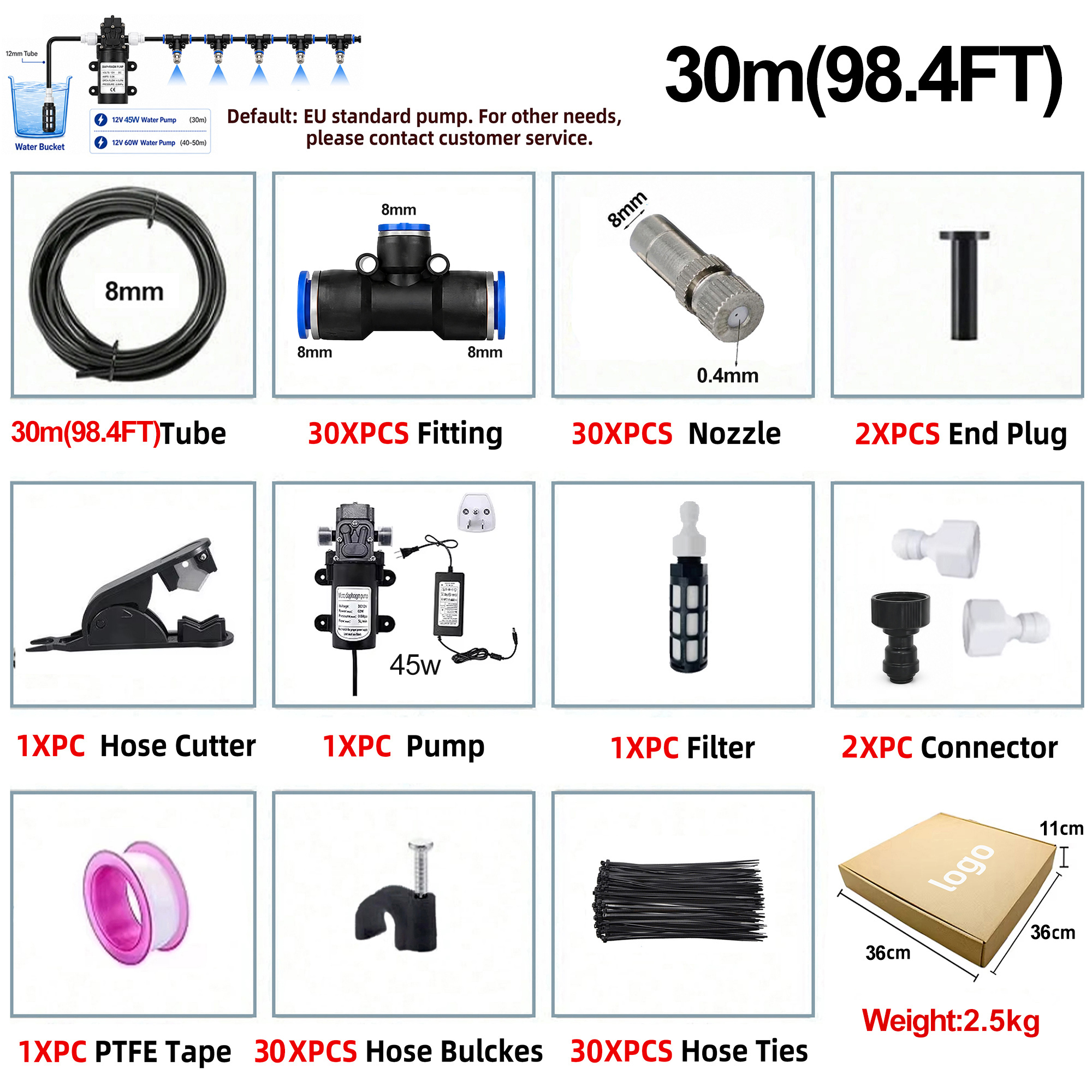 Black A3 Kit: 30m