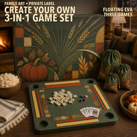 Tapis de jeu flottant en mousse EVA pour table de Thanksgiving, multi-jeux, pour Mahjong américain, Rummy et cartes imperméables