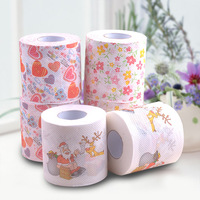 Custom logo Design Printed Toilet Paper Roll Toilet Tissue Bathroom Tissue MOQ 1000 Rolls