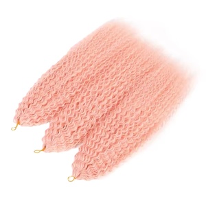 Extensions de cheveux synthétiques à double trame, résistantes à la chaleur, pour tissage, modèles Ariel Water Wave & Body Wave Deep Wave - Product Image 1