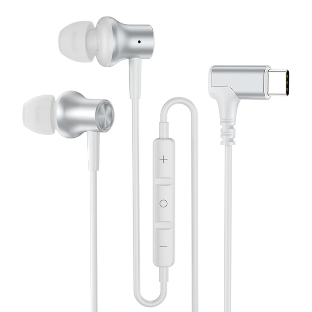 High Quality 1.2M In-Ear Type-C Metal Wired Stereo Game Earphone Active Noise Cancellation (ANC) IPX4 Waterproof AAC iPhone