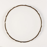 Assiette de luxe en verre transparent irrégulier, bord perlé or ou argent peint à la main, 33 cm, idéale pour les fêtes, qualité alimentaire