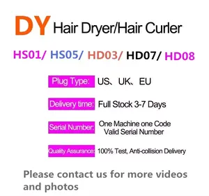 Professional 1600W 5 in 1 high speed HD03 hair dryer Sonics Negative Ion Blow HD07 Hairdryer HD08 Dys Hair Dryer set