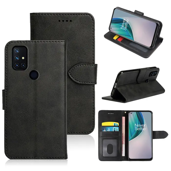 Magnetic PU Leather Mobile Phone Case Wallet Bags For OnePlus Nord 2 5G N200 N10 N100 Nord 2 CE 9 Pro 9R 8 5G UW 7T Pro
