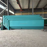 Conteneur à déchets robuste empilable en acier, bac de collecte de déchets, conteneur de type Skip